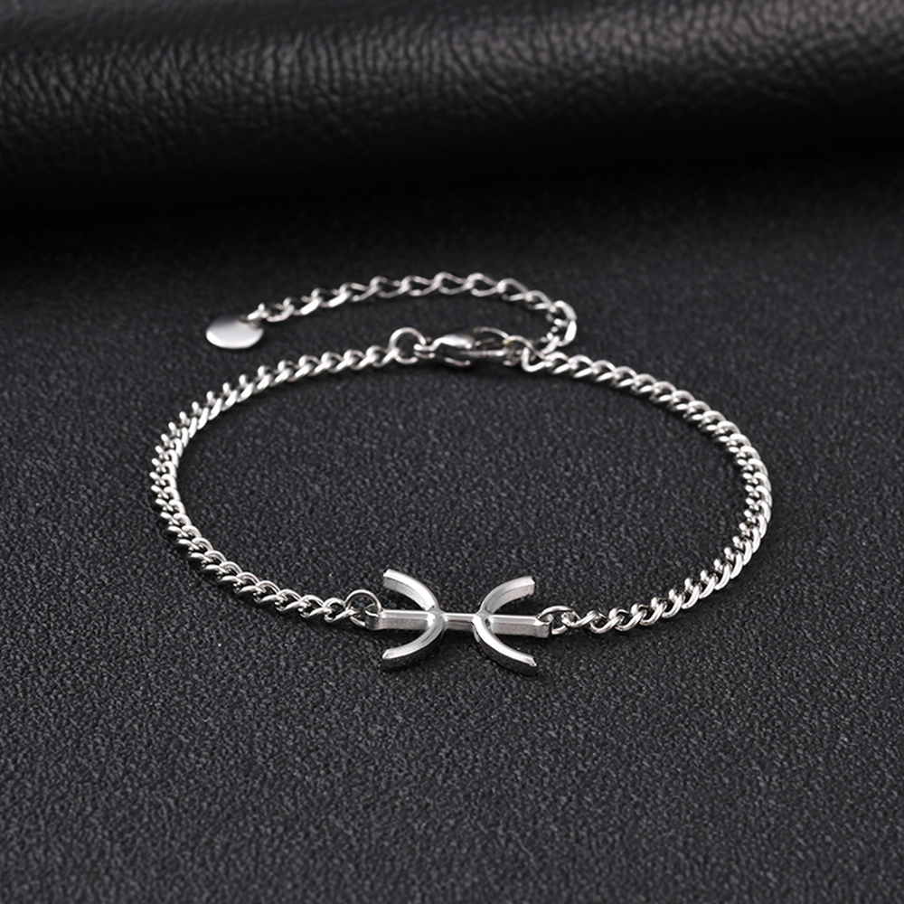 Stainless Steel Tribal Symbol Necklace Bracelet Set for Men Minimal Streetwear BR-3040