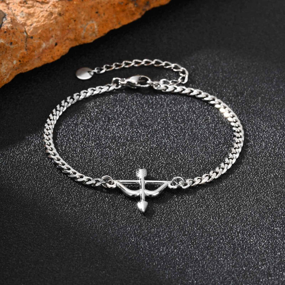 Archer Bracelet – Stainless Steel Bow & Arrow Chain Jewelry for Men & Women BR-2621