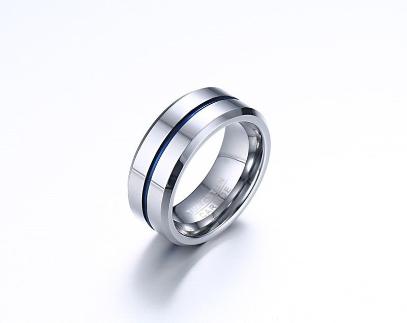 8mm Tungsten Carbide Bottle Opener Ring – Matte Black Men’s Utility Jewelry TCR-039