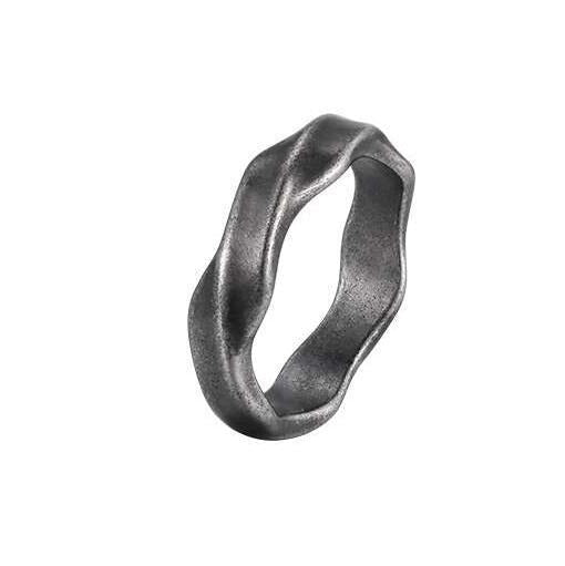 Stainless Steel Möbius Ring – Men’s Vintage Silver Gold Band RC-727