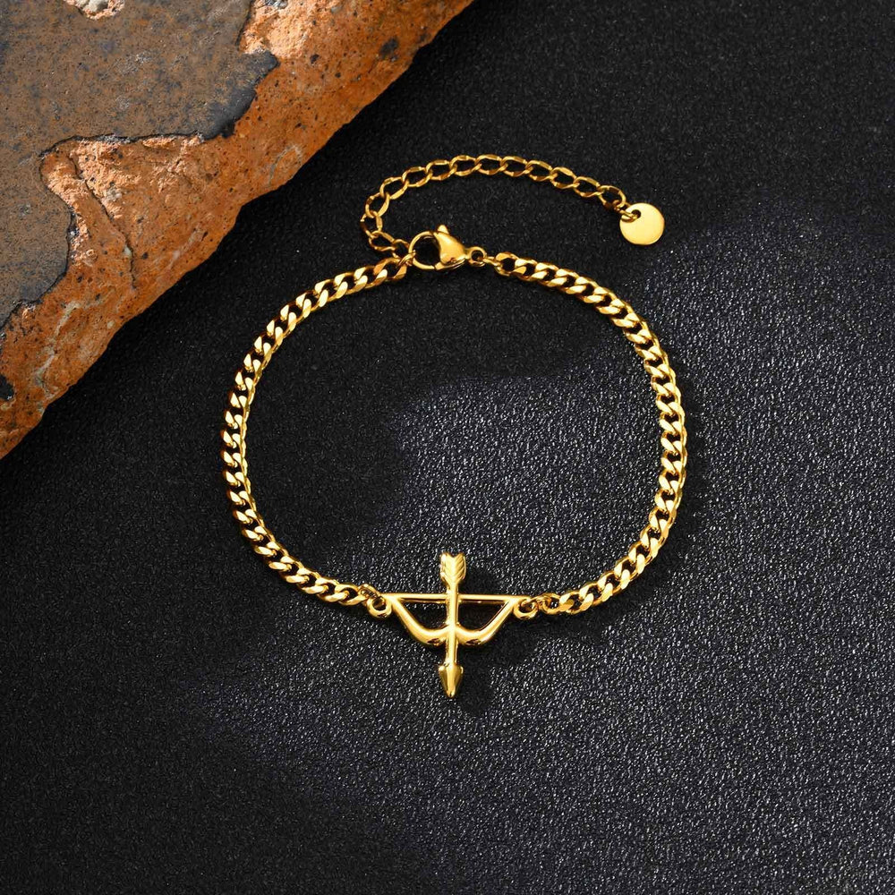 Archer Bracelet – Stainless Steel Bow & Arrow Chain Jewelry for Men & Women BR-2621