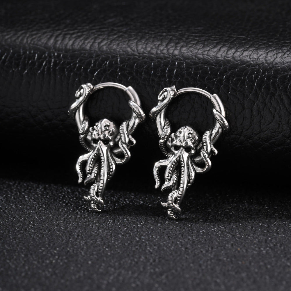 Stainless Steel Octopus Hoop Ear Cuff Earring for Men EH-891