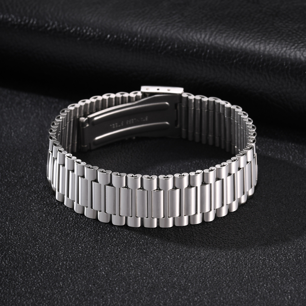 Stainless Steel Bracelet for Men Watch Band Link Style BR-1053